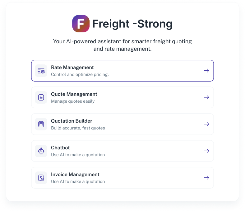 Freight-Strong for Freight and Transportation